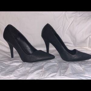 Black high heels